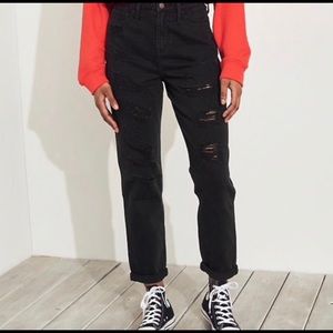 Hollister high rise mom jeans